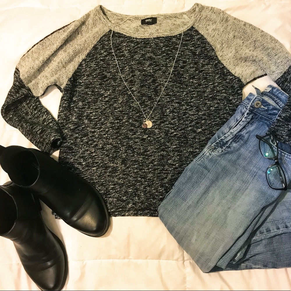 3/4 Sleeve Gray Women’s Sweater